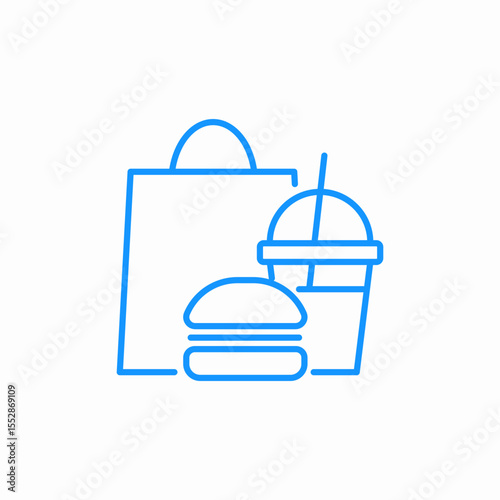 food delivery icon sign vector