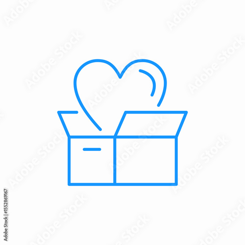 gift of love icon sign vector