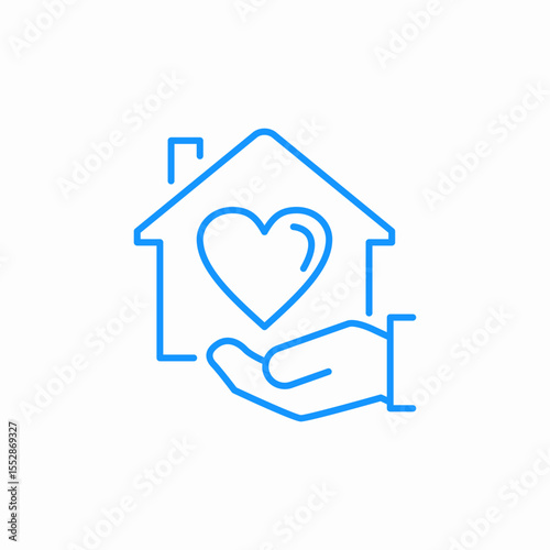 home care icon sign vector