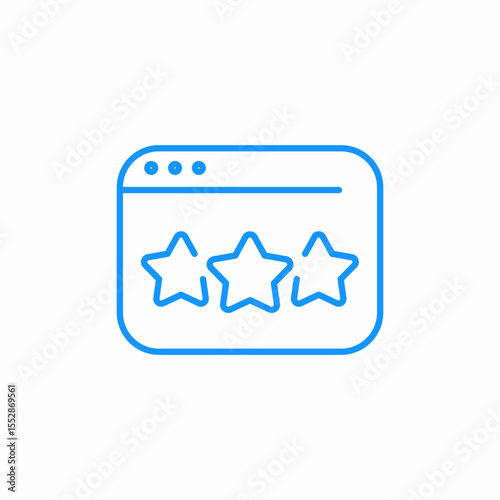 online rating icon sign vector