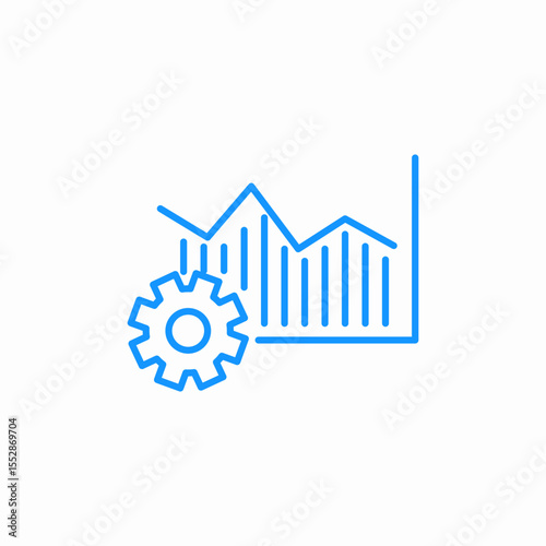 productivity increase icon sign vector
