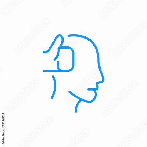 positive thinking icon sign vector