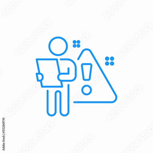 risk assessment icon sign vector