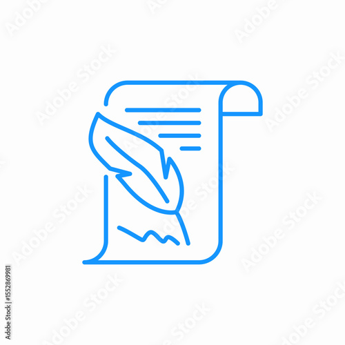 writing document icon sign vector