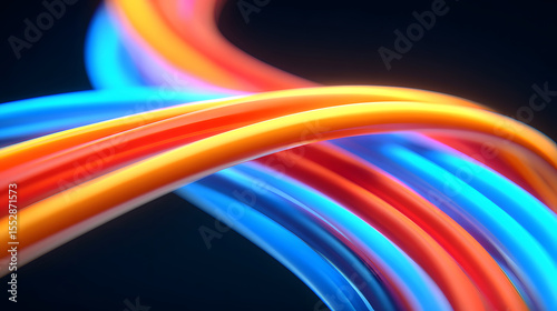 Dynamic fiber optic cables in a futuristic communication concept