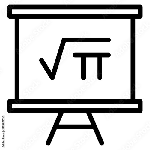 Blackboard in vector illustration