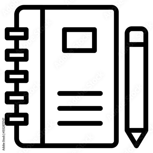 Notebook in vector illustration