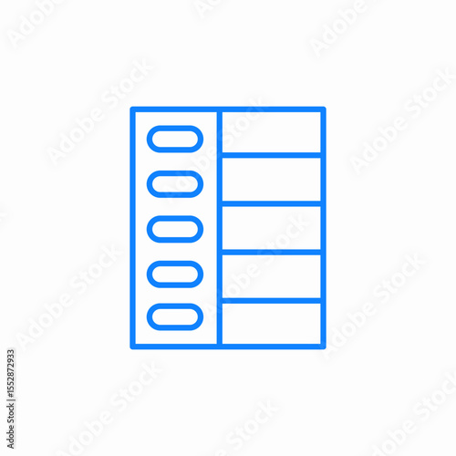 ballot box slots icon sign vector