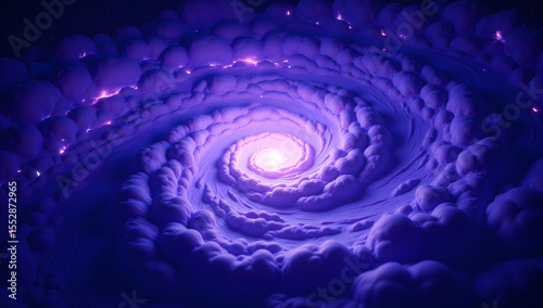 Blending of light and color in colorful vortex