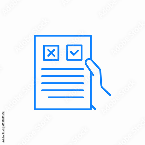 document choices icon sign vector