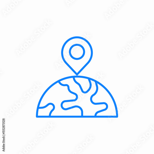 current location icon sign vector