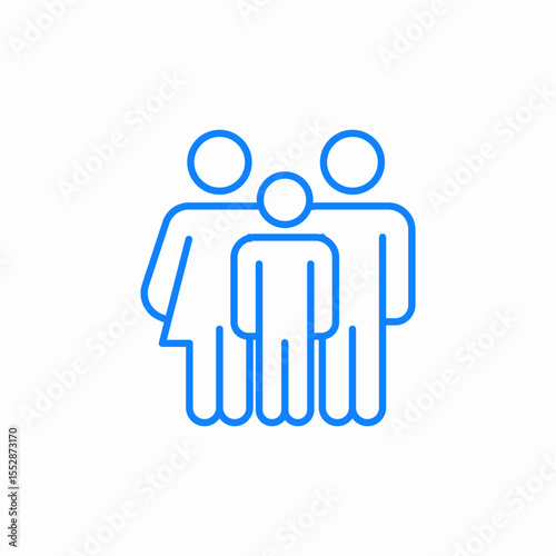 family group icon sign vector