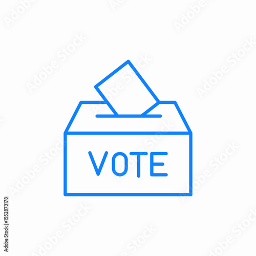 election box icon sign vector