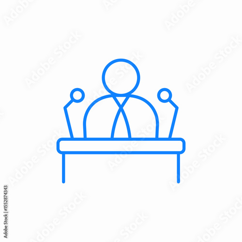 public speaker icon sign vector