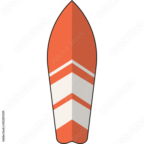 Surfing Board Illustration