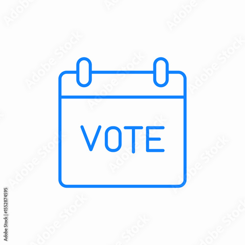 vote date icon sign vector