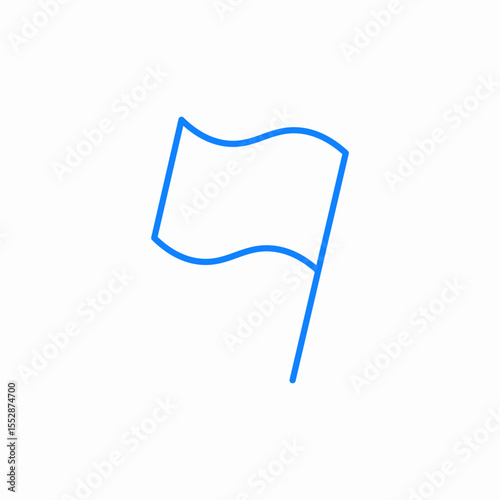 waving flag icon sign vector
