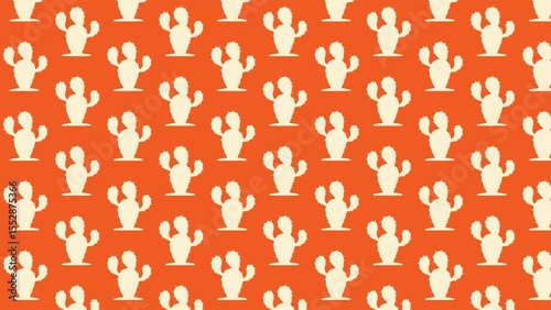 Vector unique cactus plant pattern design 