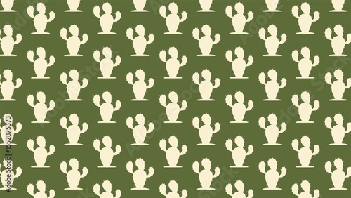 Vector unique cactus plant pattern design 