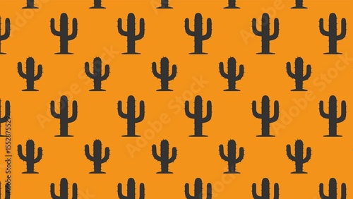Vector unique cactus plant pattern design 