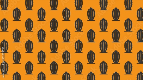 Vector unique cactus plant pattern design 