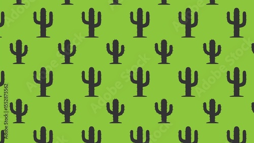 Vector unique cactus plant pattern design 
