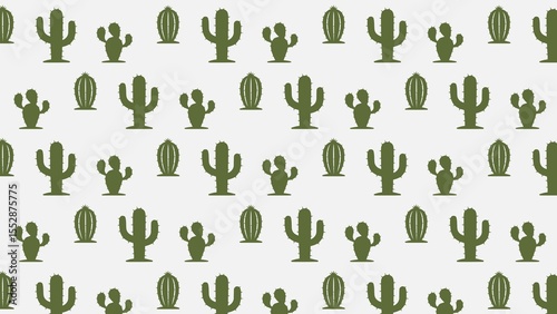 Vector unique cactus plant pattern design 