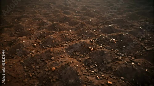 close up of soil background
