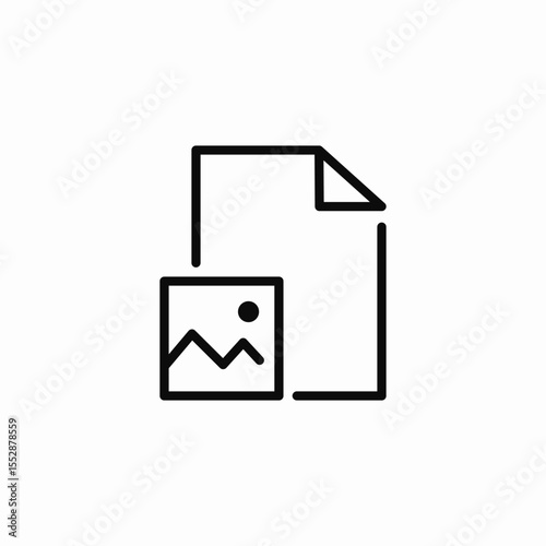 image file icon sign vector