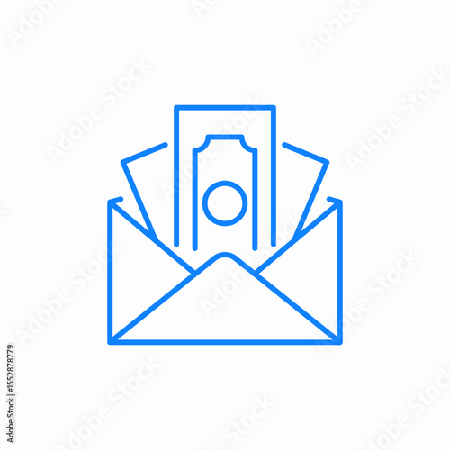 money envelope icon sign vector