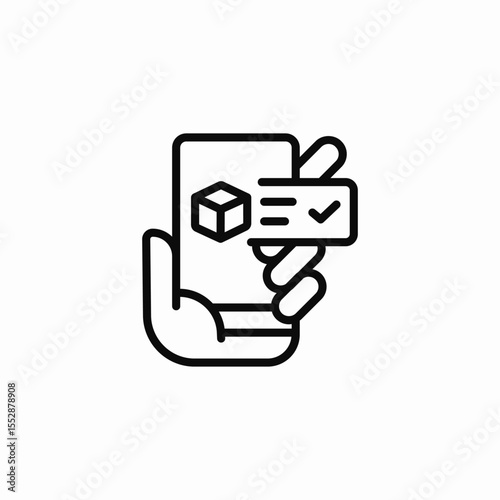 package received icon sign vector