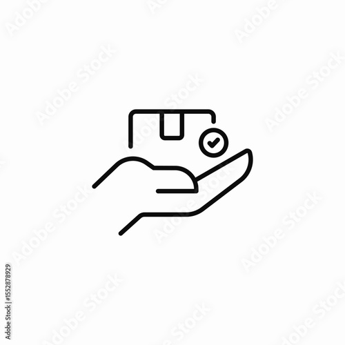package delivery icon sign vector