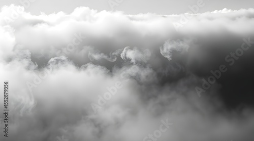 White smoke flowing  mystery 