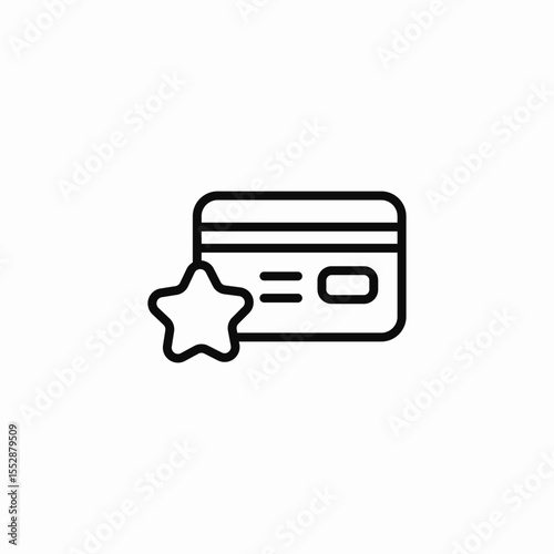 star card icon sign vector
