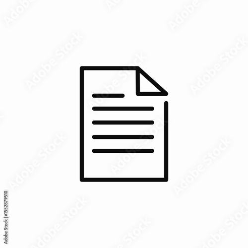 text document icon sign vector