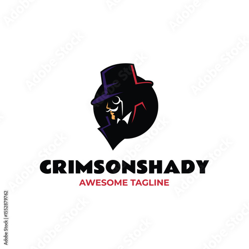 Mascot Crimson Shady Logo Design