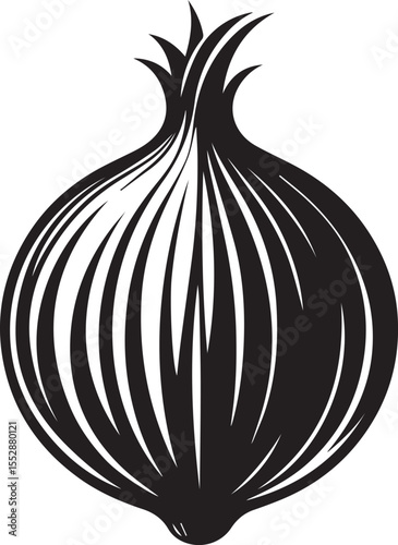 Fresh Bulb Onion Vegetable Vector Illustration