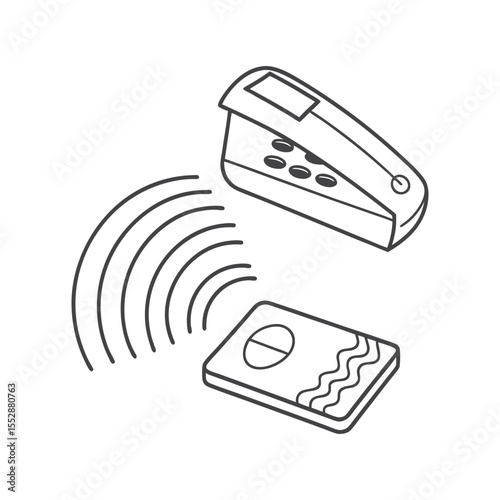 Wireless payment devices with signal waves contactless payment