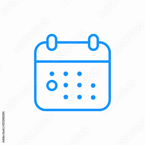 calendar month icon sign vector