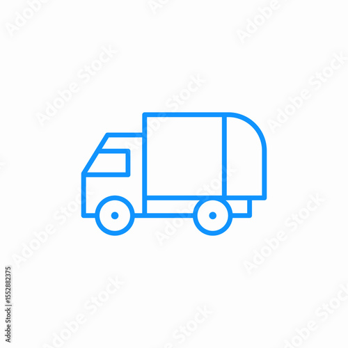 delivery truck icon sign vector