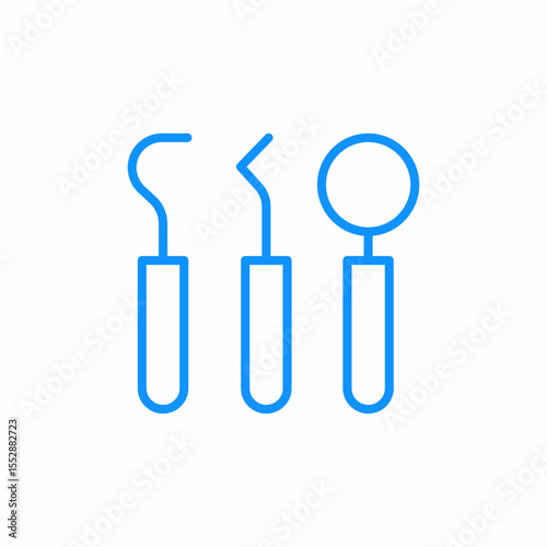 dental tweezers icon sign vector