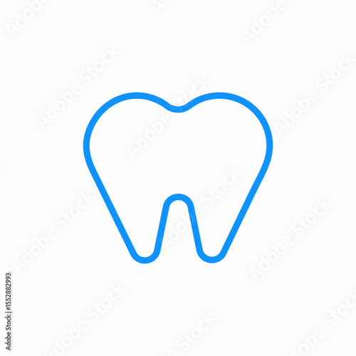 human tooth icon sign vector