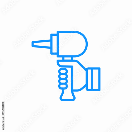 otoscope exam icon sign vector