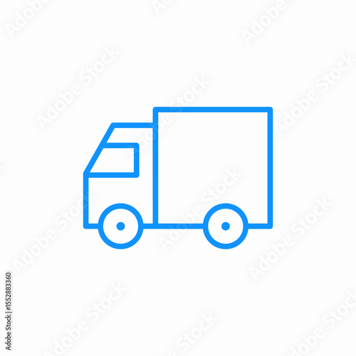 small truck icon sign vector