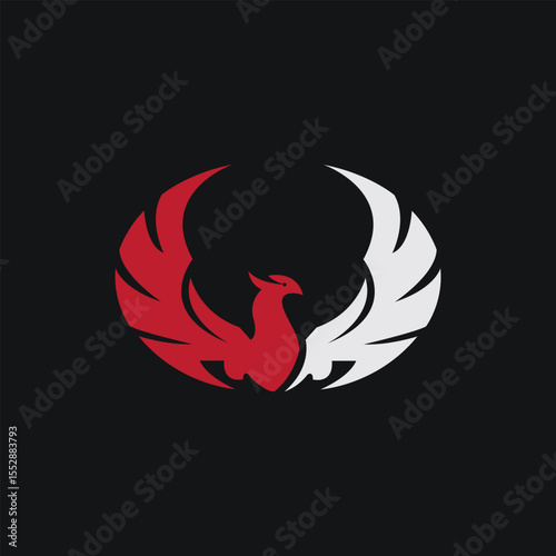 Phoenix bird logo. Illustration phoenix bird logo