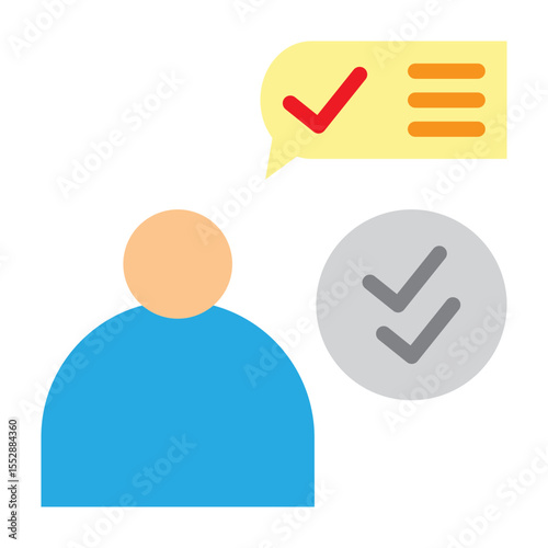 Communication Vector Flat Icon Design