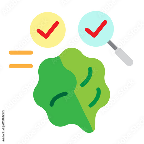 IQ Test Vector Flat Icon Design