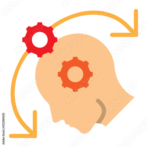 Adaptability Vector Flat Icon Design