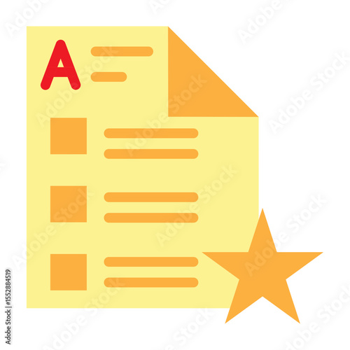 Scorecard Vector Flat Icon Design