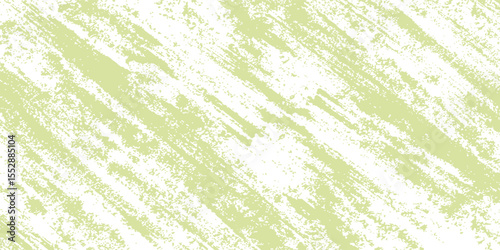 Grunge background with a light green color, featuring a distressed texture. The background is predominantly green with white patches. Brush stroke texture background. Green background vector.